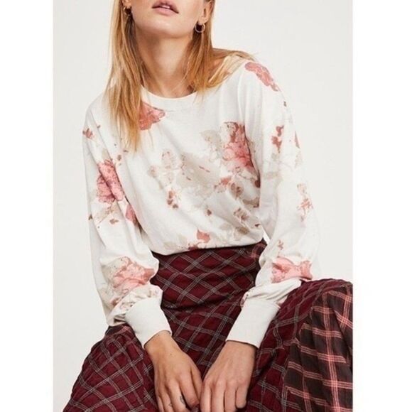 WE THE FREE Arielle Floral Long Sleeve Top NWT - Picture 1 of 9